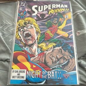 1992 DC COMICS SUPERMAN VOL 2 ISSUE 70 TEAM UP WITH ROBIN NIGHT OF THE BAT DCU